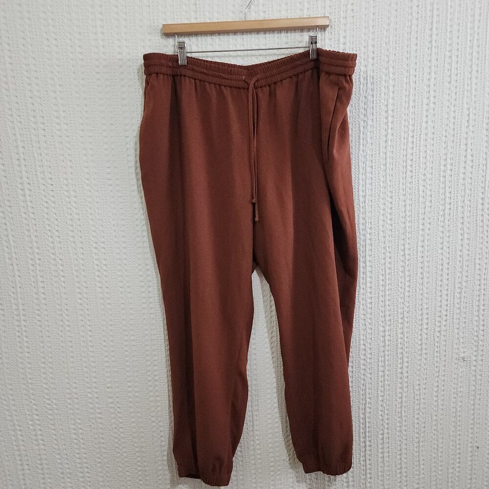 Express Midrise Brown Jogger Pants Women's Plus Size 2X - Picture 2 of 12
